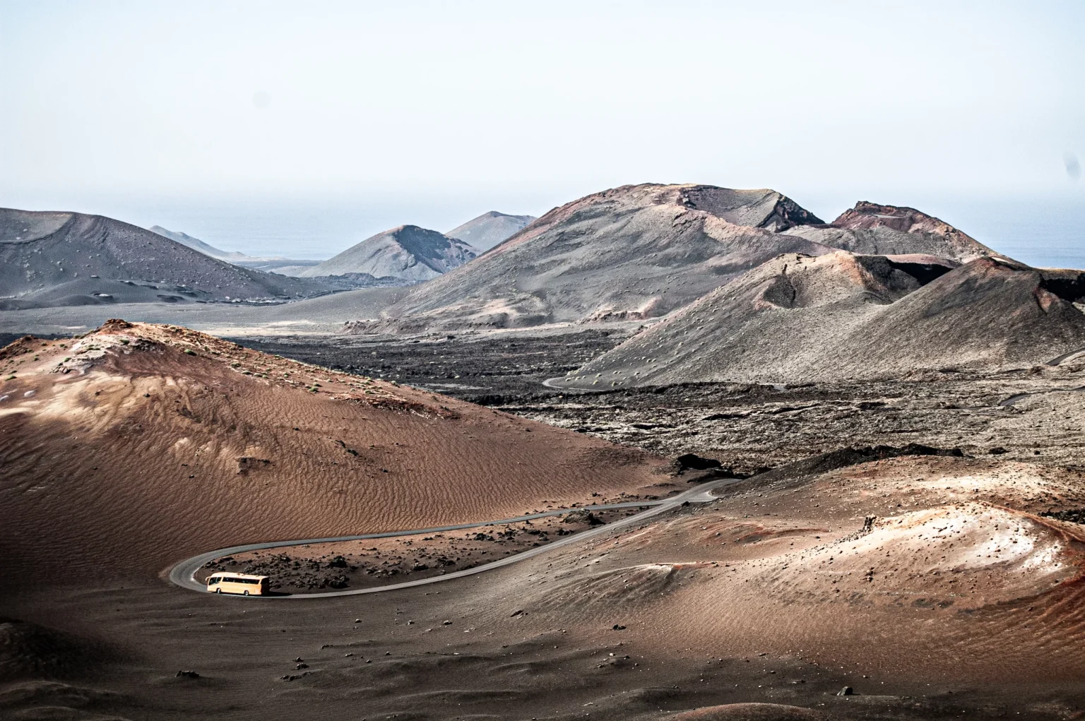 Vista panorámica de la isla de Lanzarote.
